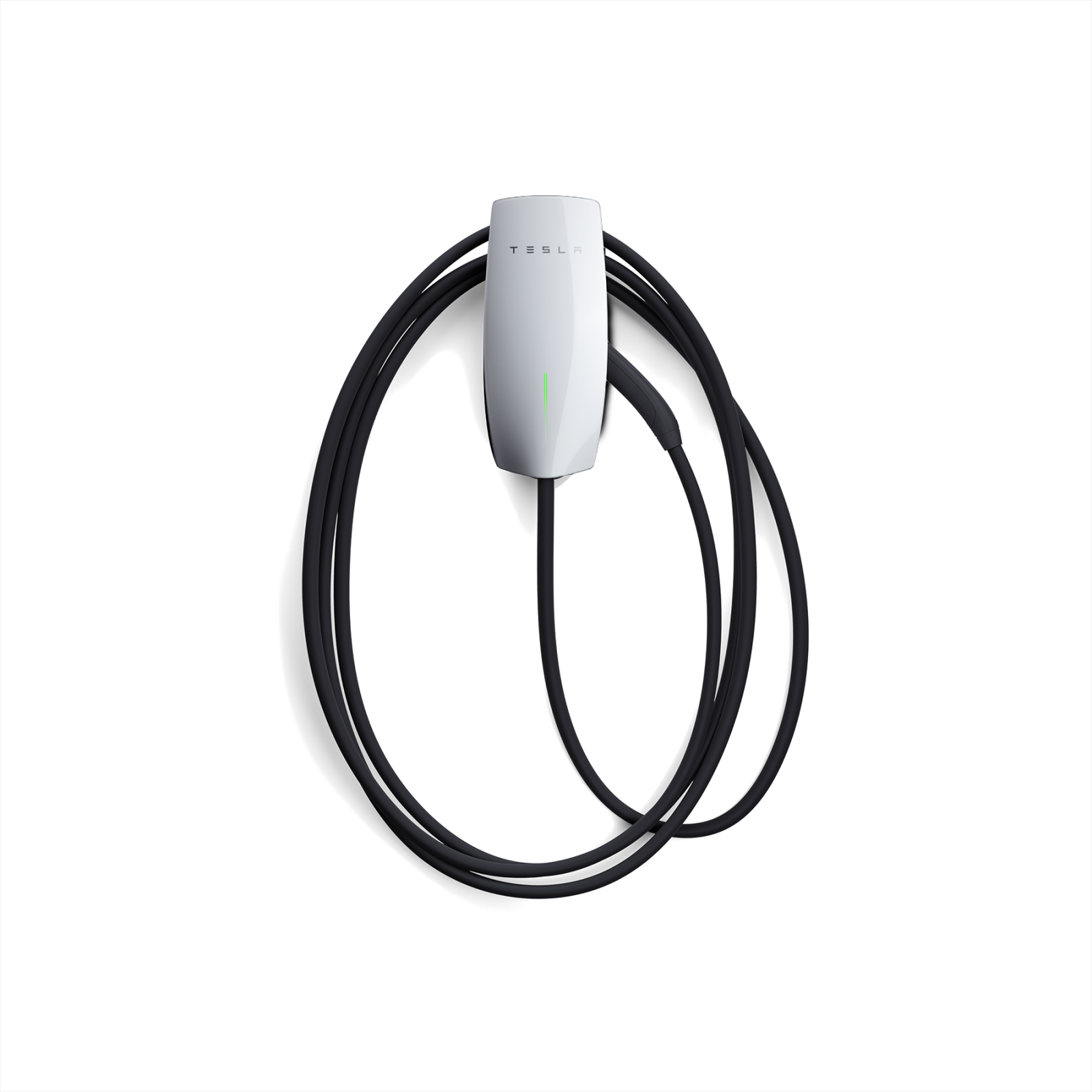 Tesla Wall Connector Wallbox in Weiß mit Ladekabel, für Elektroauto-Laden zuhause, lieferbar über TRIOSUN